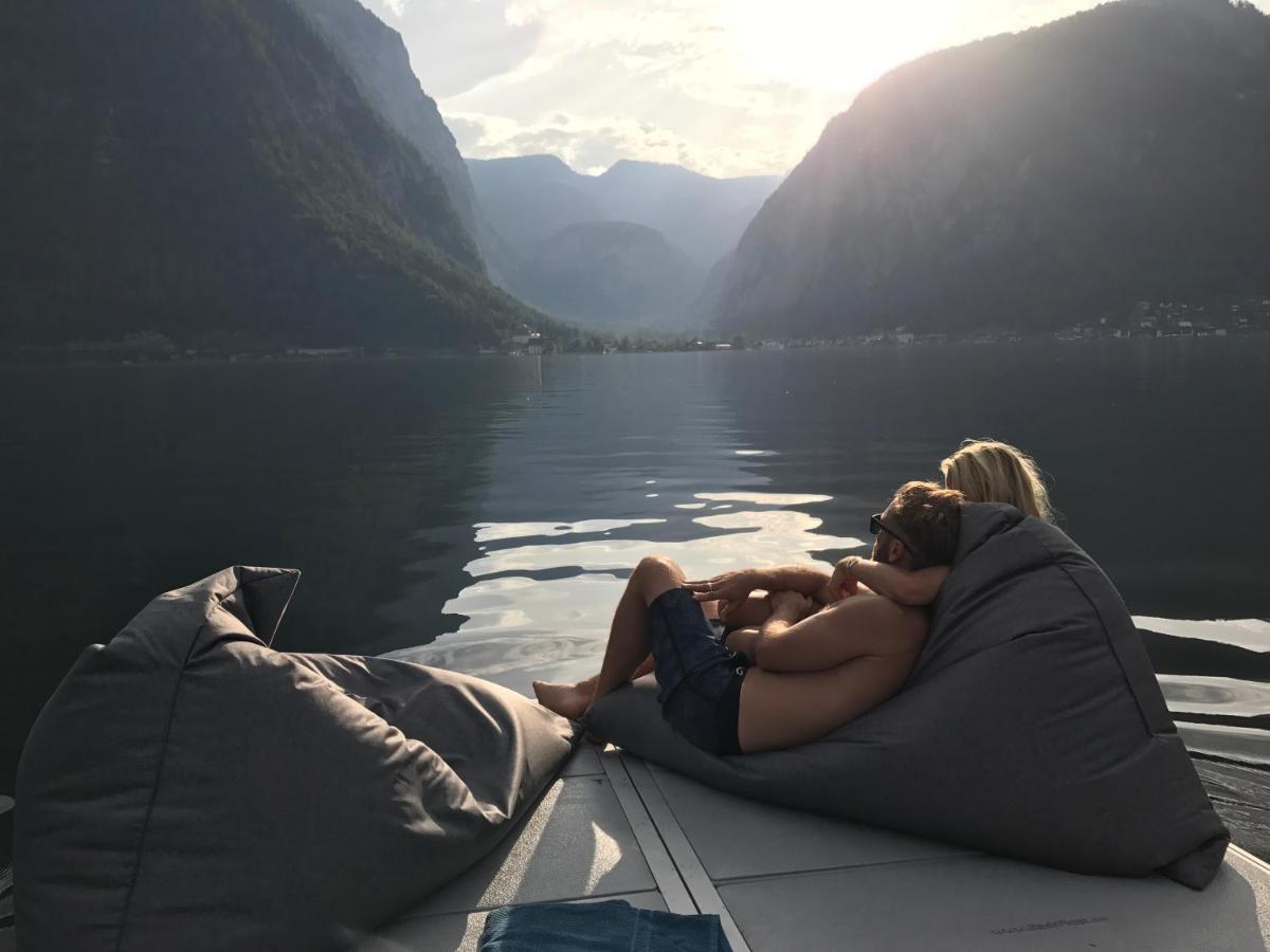 Glueck Am See - Apartment Mit Seezugang Hallstatt Esterno foto