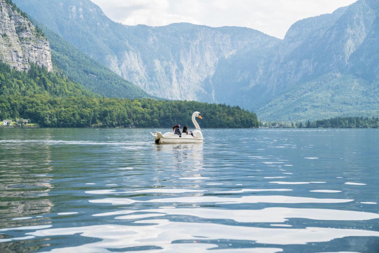 Glueck Am See - Apartment Mit Seezugang Hallstatt Esterno foto